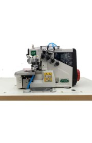 Resim Kingstar Sevmak GT-04UBT-BK 4 Iplik Kıstırmalı Tam Otomatik Akıllı Iplik Kesicili Hava Sistemli Overlok Makinası 