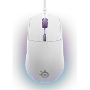 Resim Steelseries Rival 3 Gen 2 SSM62516 Optik 6 Tuş 8500DPI Beyaz Kablolu Gaming (Oyuncu) Mouse 