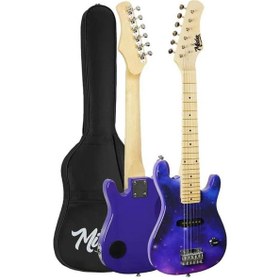 Resim Midex Ceg-30pu 4-6 Yaş Çocuklar İçin Amfili Full 1/4 30 İnç Elektro Gitar Seti Mor 
