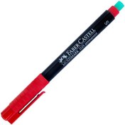 Resim Faber-Castell Asetat Kalemi Permanent S Kırmızı 10lu 15 23 21 