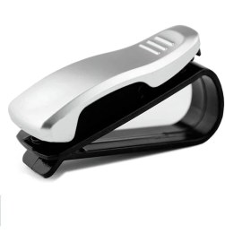 Resim Oto Araç Içi Mandallı Gözlük Tutucu Güneş Gözlüğü Tutma Klipsi Gümüş - AL2994 