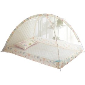 Resim Çocuk Cibinlik Dipsiz Katlanabilir Magic Kurulumsuz-sarı 