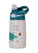 Resim Dolıty Çocuklar Için Yalıtımlı Su Şişesi Seyahat Yeşil Yeşil 