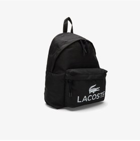 Resim Lacoste Erkek Baskılı Siyah Sırt Çantası 