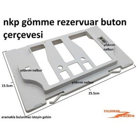 Resim Nkp Gömme Rezervuar Buton Çerçevesi Küçük Model İç Takım Çerçeve 