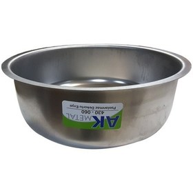 Resim Krom Eviye Geniş Sifon Yuvarlak Desenli Sifonsuz Eviye 38 CM 