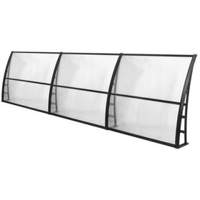 Resim Lupın Kapı Pencere Üstü Pratik Sundurma 105x360 - Şeffaf Şeffaf 