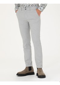 Resim Pierre Cardin Erkek Gri Kanvas / Chino Pantolon 50278471-vr024 Gri 