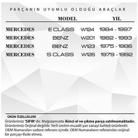 Resim Mercedes W124, W201,W123,W126 Için Güneslik Ayagi-Siyah 560938336 