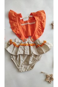 Resim Jikko Baby Kız Bebek Romper Tulum 