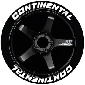 Resim bombtire Continental Beyaz Kalıcı Lastik Yazısı Continental Sticker 8 Kit Büyük Boy 