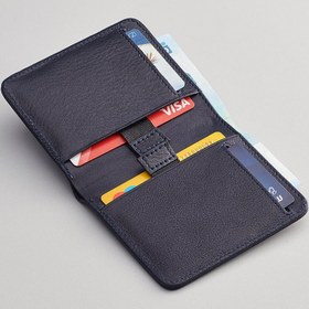 Resim Bifold Klasik Deri Cüzdan Lacivert 