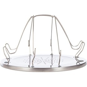 Resim Geeroyoo Paslanmaz Çelik Katlanabilir Dış Mekan Ekmek Kızartma Makinesi, 4 Dilim Aynı Anda Gümüş 