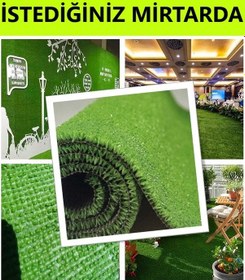 Resim Çim Halı Yapay Çim Halı Suni Çim Halı Yeşil Yapay Çim 8 Mm En 75 