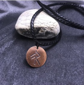 Resim markajda Bınd Runes Enerji (orka) Bağlama Rün Kolye 
