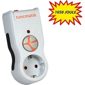 Resim Tunçmatik Tekli Akım Korumalı Priz Anahtarlı Beyaz Tsk5078 