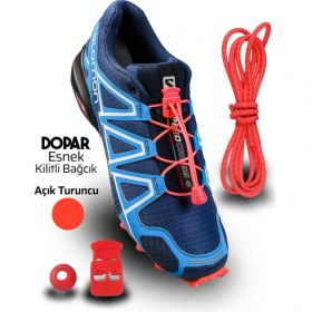 Resim Dopar Elastik Akıllı Kilitli Esnek Ayakkabı Bağcığı 100CM 1 Çift 