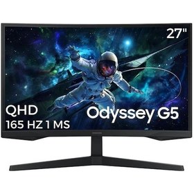 Resim Samsung Odyssey G5 LS27CG552EUXUF 27" 1 MS 165 Hz QHD Curved Monitör 