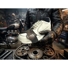 Resim Mtn Mak86 Motosiklet Ayakkabı koruma pedleri, motosiklet vites pedi, motorcycle shoes protector,Motosiklet deri aksesuar 