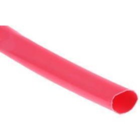 Resim Daralan Makaron 6.4 mm Kırmızı 1 mt 