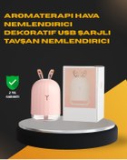 Resim Flamex USB Bağlantılı Sessiz Çalışan LED Işıklı Nemlendirici Difüzör 200 ml 