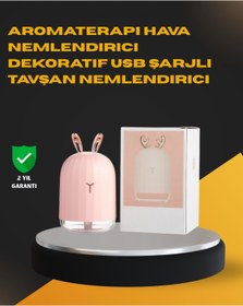 Resim Flamex USB Bağlantılı Sessiz Çalışan LED Işıklı Nemlendirici Difüzör 200 ml 