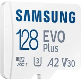 Resim Samsung Evo Plus Microsdxc Hafıza Kartı 128 Gb, 160 Mb/s, U3, V30, A2, ‎MB-MC128SA/TR (2024 Serisi) 