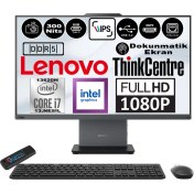 Resim Lenovo Thinkcentre Neo 27 50A Gen5 Intel Core I7 13620H 96GB Ddr5 512GB SSD Windows 11 Home Intel® UHD Graphics 27" Dokunmatık Fhd All In One Bilgisayar 12SA0013TRH17 + Zetta Flash Bellek 
