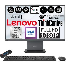 Resim Lenovo Thinkcentre Neo 27 50A Gen5 Intel Core I7 13620H 96GB Ddr5 512GB SSD Windows 11 Home Intel® UHD Graphics 27" Dokunmatık Fhd All In One Bilgisayar 12SA0013TRH17 + Zetta Flash Bellek 