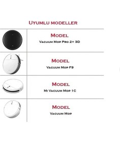 Resim Robokit Xiaomi Mi Robot Vacuum Mop Pro 2+ 3D Global Versiyon Robot Uyumlu 