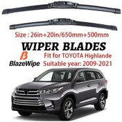 Resim Globalbloom Toyota Hannan Da 2009 2021 Jeep Grand Cherokee Dodge Durango Oksidasyona Dayanıklı 26in 20in Hook Tip Cam Sileceği Seti 