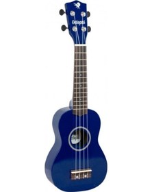 Resim Soprano Boy Gül Klavyeli Ukulele-Koyu Mavi 