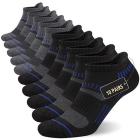 Resim 10 Çift Erkek Kısa Kesim Rahat Yastıklı Günlük Çorap - Nefes Alabilir, Nem Emici, Dayanıklı Polyester Karışımı, Detaylı Düz Renk, Günlük Giyim İçin Mükemmel, Konforlu Çoraplar | Şık Çoraplar | Dayanıklı Çoraplar, kışlık çorap, erkek çorabı kısa 