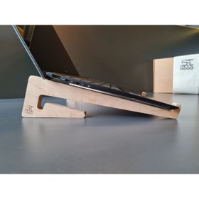 Resim DEVEWOOD Ahşap Uyumlu Macbook Standı Portatif Laptop Yükseltici 