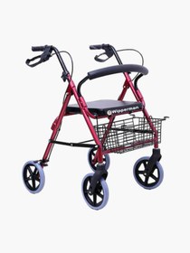 Resim MEDİKALÖZTÜRK Tekerlekli Rollatör Hasta Yürüteçi 4 Ayaklı Oturaklı Frenli rolatör walker wolker 