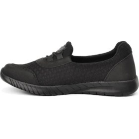 Resim Black Sea 575 Siyah Kadın Fileli Hafif Yazlık Spor Ayakkabı 