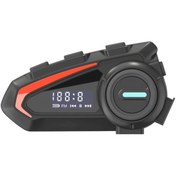 Resim leeways K20 BT5.3 Dijital Ekranlı Fm Radyolu İntercom 5.1 Ses Kalitesi Kask Motosiklet Interkom 