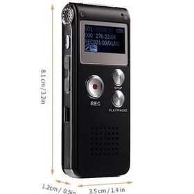 Resim Didadodo Ses Kayıt Cihazı, Mini Dijital Ses Cihazı, 8 Gb Kapasite, Yüksek Kalite Ses Kaydedici 