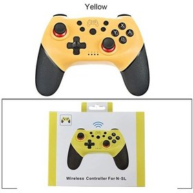 Resim Sarı Kutusu İle Uyumlu Nintendo Anahtarı Denetleyicisi Nintendo Switch Pro Oled Konsol Kontrol Joystick Için Kablosuz Bluetooth Oyun Klavyeleri 