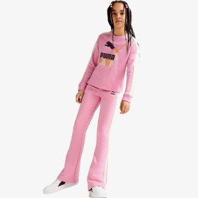 Resim Puma Lavaland Bol Paça Çocuk Pembe Eşofman Altı 