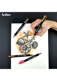 Resim Artline Supreme Metalik Permanent Marker 1 Mm Bronz 