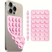 Resim 24 Mini Emme Telefon Tutucu - Tek Taraflı Silikon Tutuş, Duş/Araç/Ayna için Su Geçirmez Eller Serbest Montaj iPhone Android Selfie ve Video Çekimi 