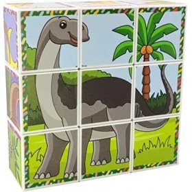 Resim Hype Store Dinozorlar 3D Manyetik Puzzle Seri 1 - (9 Mıknatıslı Küp 6 Dinazor Yapboz) 