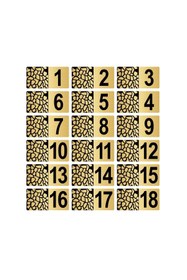 Resim Özarslan Dizayn Metal Kapı Masa Dolap Posta Kutusu Numarası 5x10 Cm Altın Renk (1…18) 