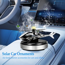 Resim Güneş Enerjili Helikopter Araç Aksesuarı - Araç Gösterge Paneli İçin Güneş Enerjili RC Helikopter Modeli, Araç İçi Dekorasyon İçin Güneş Enerjili RC Helikopter (Şarj Gerekmez), Sürücüler İçin Kompakt RC Helikopter Hediyesi 