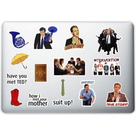 Resim Store Aksesuar How I Met Your Mother Laptop Notebook Tablet Telefon Sticker Set 007 