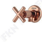 Resim Fkn Köşegen Rose Gold Taharet Musluğu 