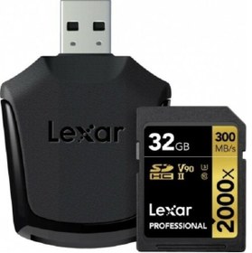 Resim Lexar 32gb Professional 2000x Sdhc Uhs-ıı 4k Uhd 300mb/sn U3 C10 V90 Hafiza Karti (gold Series ) 