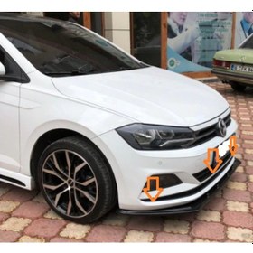 Resim Yeni Polo Ön Lip Ön Ek Ön Karlık Parlak Siyah 