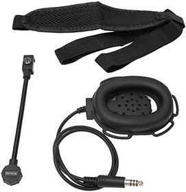 Resim Radyo Tek taraflı Kulaklık, Sol Ve sağ uygulamalı Net Ses 150Hz-500Hz (Siyah) 